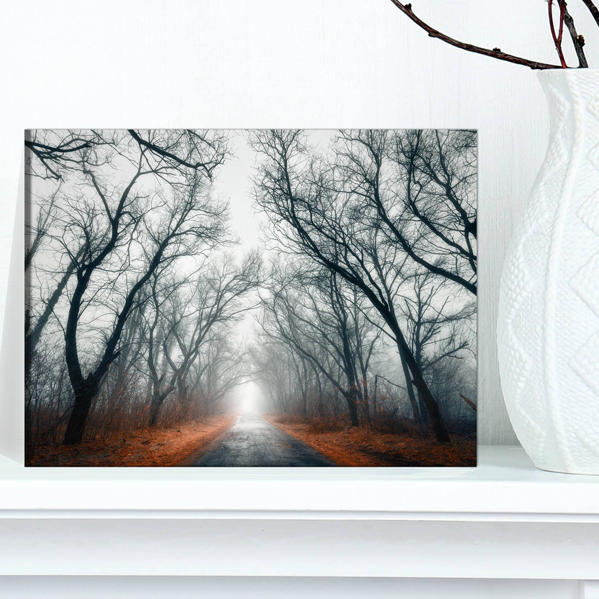 Designart - Mystic Road in Forest